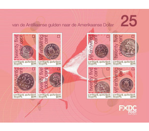 Antillean and American Twenty Five Cent Coins - Caribbean / Bonaire 2020