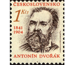 Antonín Leopold Dvořák (1841-1904), composer - Czechoslovakia 1991 - 1