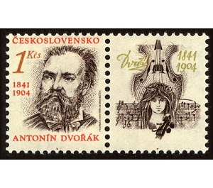 Antonín Leopold Dvořák (1841-1904), composer - Czechoslovakia 1991 - 1