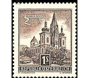 architecture  - Austria / II. Republic of Austria 1957 - 1 Shilling