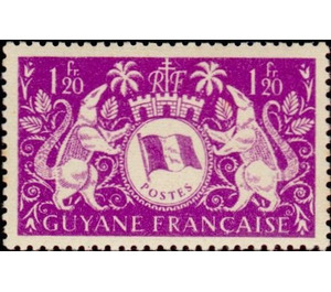 Arms de Cayenne - South America / French Guiana 1945 - 1.20