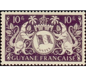 Arms de Cayenne - South America / French Guiana 1945 - 10