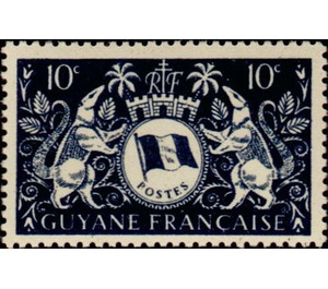 Arms de Cayenne - South America / French Guiana 1945 - 10