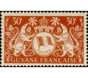 Arms de Cayenne - South America / French Guiana 1945 - 30