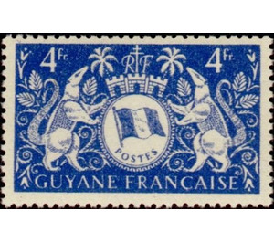 Arms de Cayenne - South America / French Guiana 1945 - 4