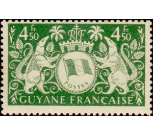 Arms de Cayenne - South America / French Guiana 1945 - 4.50