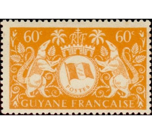 Arms de Cayenne - South America / French Guiana 1945 - 60
