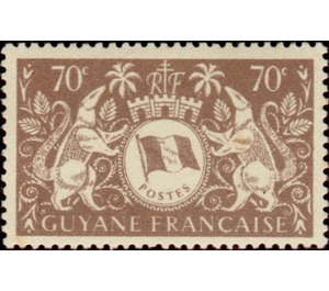 Arms de Cayenne - South America / French Guiana 1945 - 70