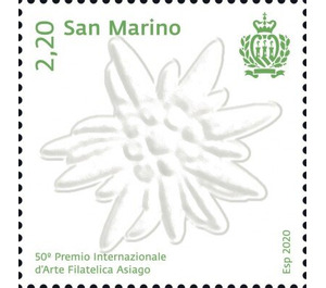 Asiago Philatelic Art Prize, 50th Anniversary - San Marino 2020 - 2.20