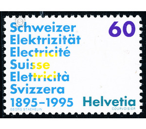 Association of Electricity Companies  - Switzerland 1995 - 60 Rappen