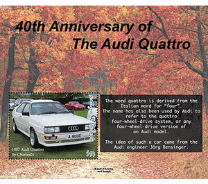 Audi Quattro, 40th Anniversary - Caribbean / Antigua and Barbuda 2021