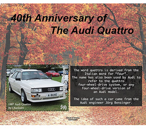 Audi Quattro, 40th Anniversary - Caribbean / Antigua and Barbuda 2021