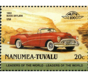 Automobile type of 1984 - 1953 Buick Skylark USA - Polynesia / Tuvalu, Nanumea 1985