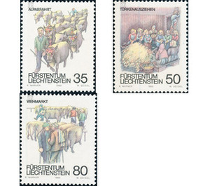 autumn traditions  - Liechtenstein 1989 Set