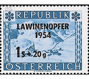 avalanche victims  - Austria / II. Republic of Austria 1954 - 1 Shilling