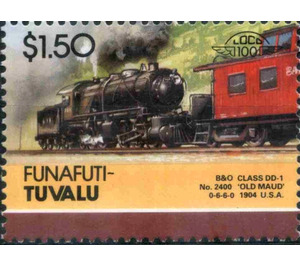 B&O Class DD-1 No.2400 "Old Maud" 0-6-6-0 1904 USA - Polynesia / Tuvalu, Funafuti 1986