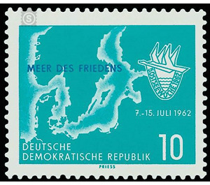 Baltic Sea Week, Rostock  - Germany / German Democratic Republic 1962 - 10 Pfennig