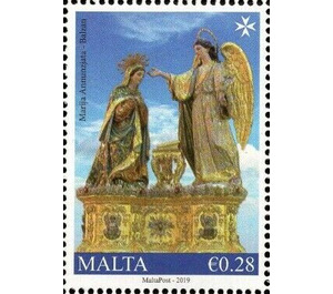 Balzan - Statue of the Annunciation of Our Lady - Malta 2019 - 0.28