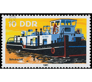 Barges  - Germany / German Democratic Republic 1981 - 10 Pfennig