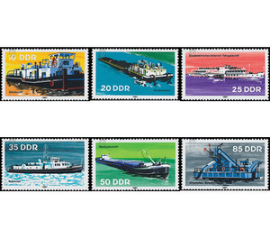 Barges  - Germany / German Democratic Republic 1981 Set