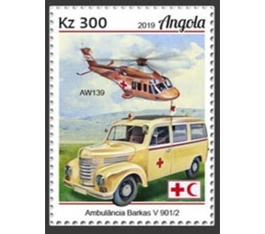 Barkas V901 / 2 Ambulance and AW139 Helicoptro - Central Africa / Angola 2019 - 300