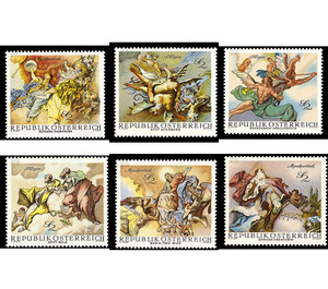 Baroque frescos  - Austria / II. Republic of Austria 1968 Set