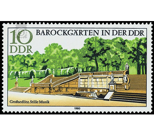 Baroque gardens  - Germany / German Democratic Republic 1980 - 10 Pfennig
