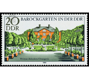 Baroque gardens  - Germany / German Democratic Republic 1980 - 20 Pfennig