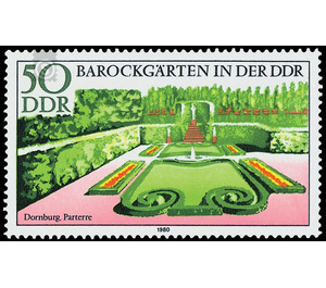 Baroque gardens  - Germany / German Democratic Republic 1980 - 50 Pfennig
