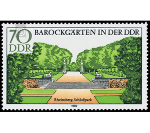 Baroque gardens  - Germany / German Democratic Republic 1980 - 70 Pfennig