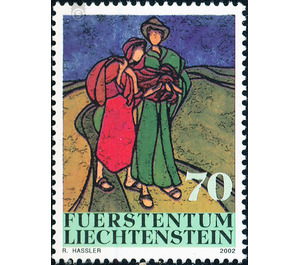 Batik  - Liechtenstein 2002 - 70 Rappen