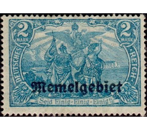 Be united! (Genius), overprint Memel-Area - Germany / Old German States / Memel Territory 1920 - 2