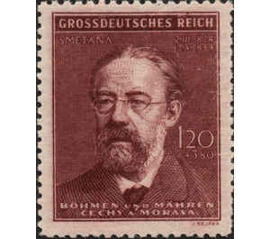 Bedřich Smetana (1824-1884), composer - Germany / Old German States / Bohemia and Moravia 1944