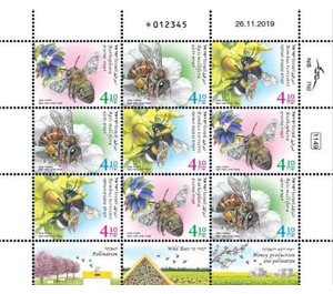 Bees in Israel Mini Sheet - Israel 2020