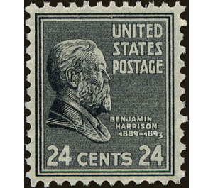 Benjamin Harrison (1833-1901), 23rd President of the U.S.A. - United States of America 1938