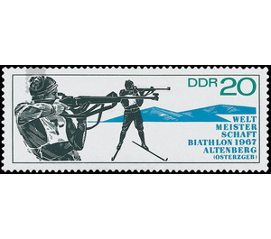 Biathlon World Championships, Altenberg  - Germany / German Democratic Republic 1967 - 20 Pfennig