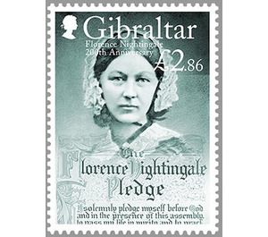 Bicentenary of Birth of Florence Nightingale - Gibraltar 2020 - 2.86