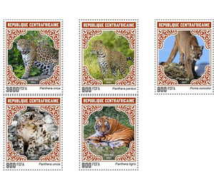 Big Cats (2021) - Central Africa / Central African Republic 2021 Set