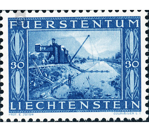 Binnenkanal  - Liechtenstein 1943 - 30 Rappen