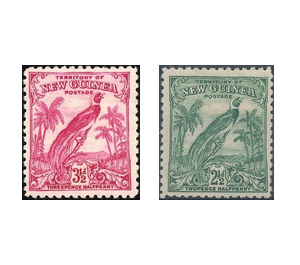 Bird of Paradise Definitives - Melanesia / New Guinea 1934 Set