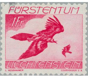 birds  - Liechtenstein 1939 - 100 Rappen
