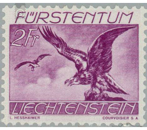 birds  - Liechtenstein 1939 - 200 Rappen