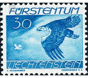 birds  - Liechtenstein 1939 - 30 Rappen