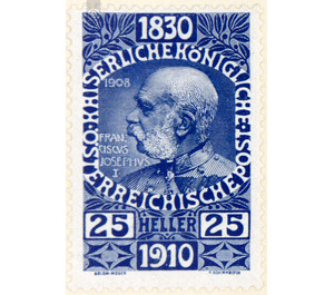 birthday  - Austria / k.u.k. monarchy / Empire Austria 1910 - 25 Heller