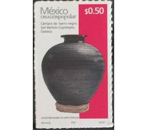 Black Clay Jug (Self Adhesive) - Central America / Mexico 2020