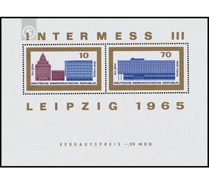 Block edition: International Postage Stamp Exhibition  - Germany / German Democratic Republic 1965