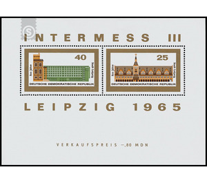 Block edition: International Postage Stamp Exhibition  - Germany / German Democratic Republic 1965