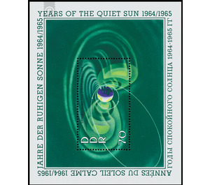 Block edition: International Years of the Quiet Sun.  - Germany / German Democratic Republic 1964