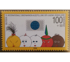Block stamp: 10th international youth stamp exhibition, Düsseldorf  - Germany / Federal Republic of Germany 1990 - 100 Pfennig