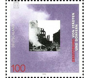 block stamp: 50th anniversary of the end of the second world war  - Germany / Federal Republic of Germany 1995 - 100 Pfennig